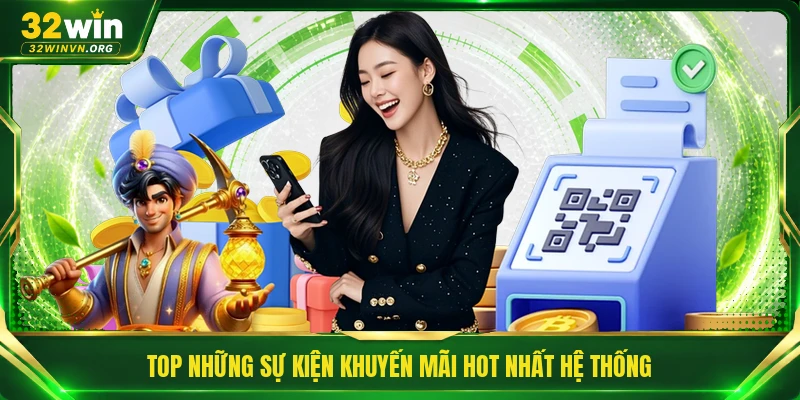 Top những sự kiện khuyến mãi hot nhất hệ thống 